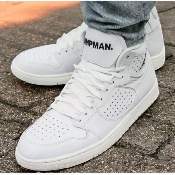 Nike Air JORDAN Access "White'‎ Jumpman AR3762-100 Men's 12 NEW with Tag - Picture 8 of 11